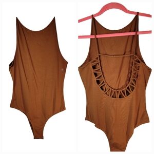 NWT LA Hearts Halter Open Back Bodysuit